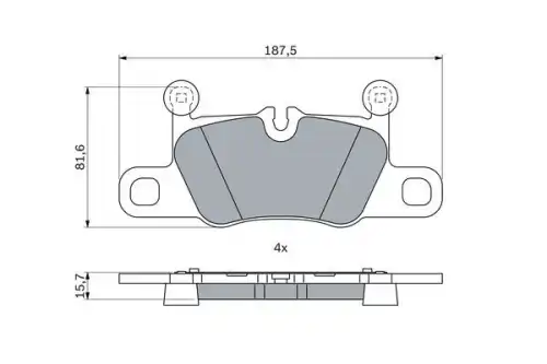 Тормозные колодки дисковые BOSCH 0 986 424 971
