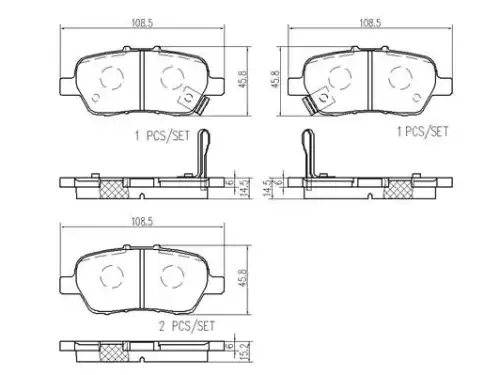 Кол для диск тормозов P28094N BREMBO