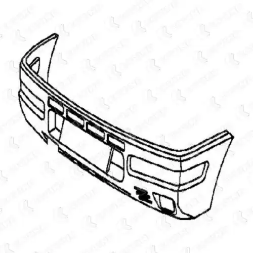 бампер передний Ivec 038/845 COVIND