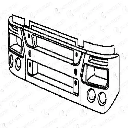 бампер передний !=540/95\ IVECO STRALIS SPACE 540/995 COVIND