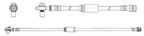 шланг тормозной задн. Audi 514557 CEF