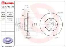 Тормозной диск BREMBO 09.A713.20