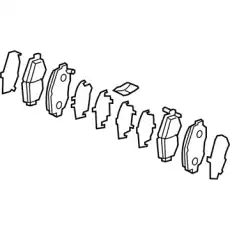 Тормозные колодки дисковые HONDA 45022TLAA10