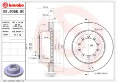 Тормозной диск BREMBO 09.9056.80