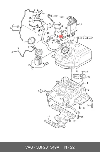 PRESSURE R 5QF201549A VAG