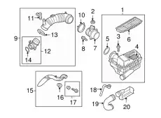 AIR CLEANE 3C0129607BJ VAG
