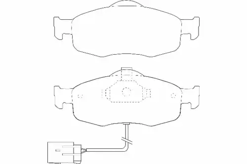 Тормозные колодки дисковые WAGNER WBP21395A