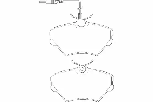 Тормозные колодки дисковые WAGNER WBP21424A