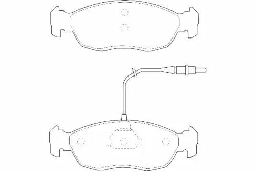 Тормозные колодки дисковые WAGNER WBP21430B