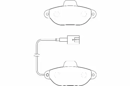 Тормозные колодки дисковые WAGNER WBP21436C