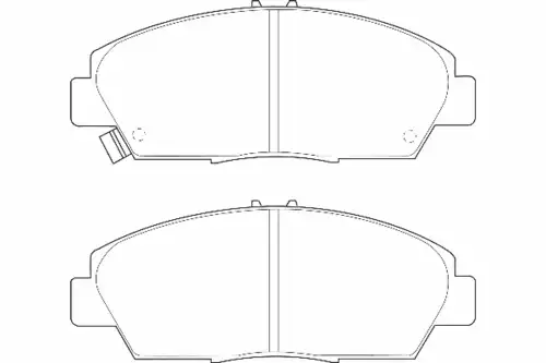 Тормозные колодки дисковые WAGNER WBP21497A