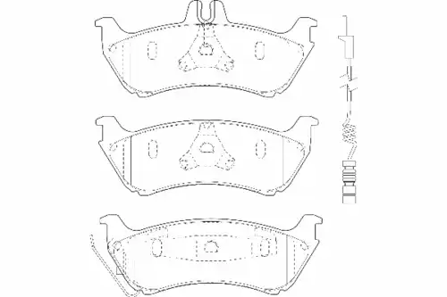 Тормозные колодки дисковые WAGNER WBP23190A