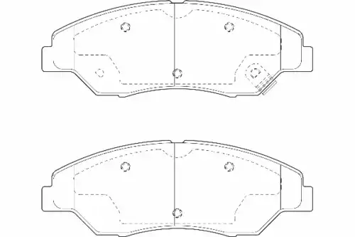 Тормозные колодки дисковые WAGNER WBP23442A