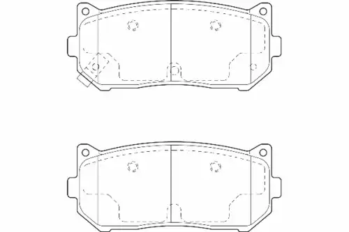 Тормозные колодки дисковые WAGNER WBP23455A