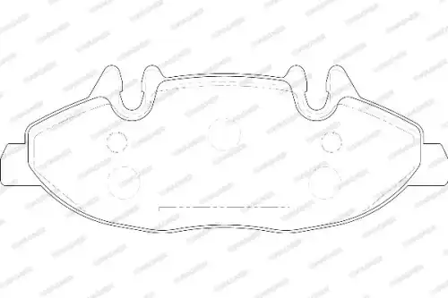 Тормозные колодки дисковые WAGNER WBP24007A