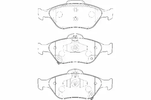 Тормозные колодки дисковые WAGNER WBP24022A