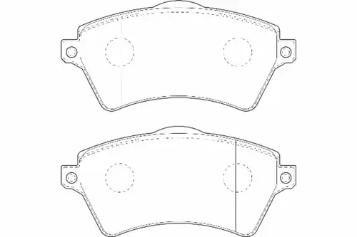 Тормозные колодки дисковые WAGNER WBP23615A