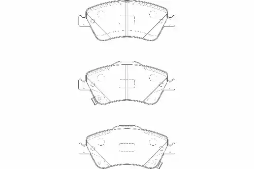 Тормозные колодки дисковые WAGNER WBP24122A