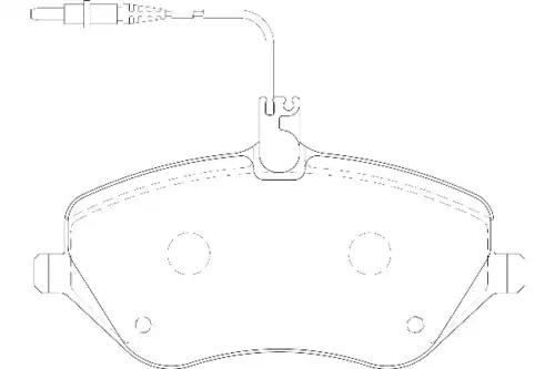 Тормозные колодки дисковые WAGNER WBP24133A