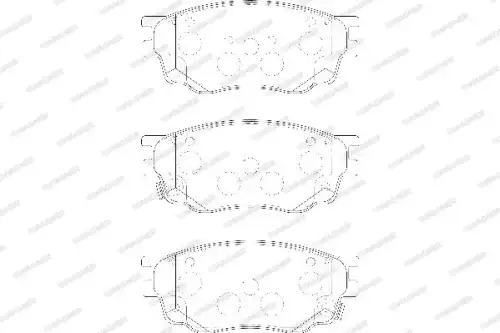 Тормозные колодки дисковые WAGNER WBP24246A