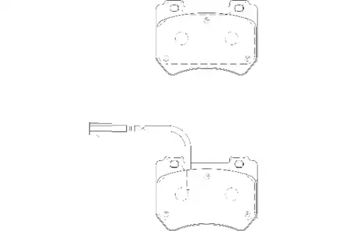 Тормозные колодки дисковые WAGNER WBP24852A