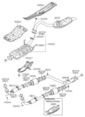 Прокладка глушителя KIA 287643E000
