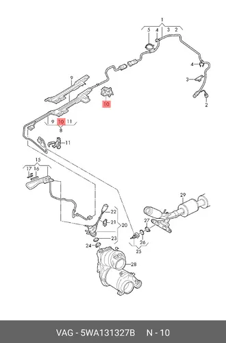BRACKET 5WA131327B VAG