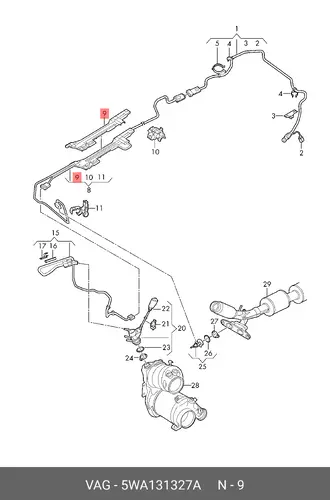 BRACKET 5WA131327A VAG