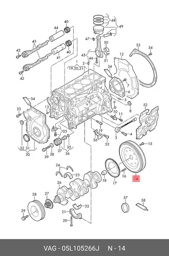 DUAL-MASS 05L105266J VAG