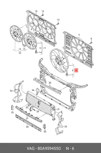 ELECTRIC F 80A959455G VAG