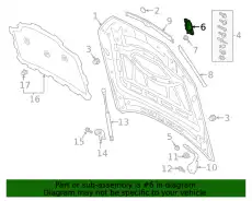 4M8823186D Скоба замка VAG