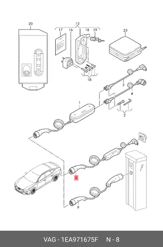 CHARGE CAB 1EA971675F VAG