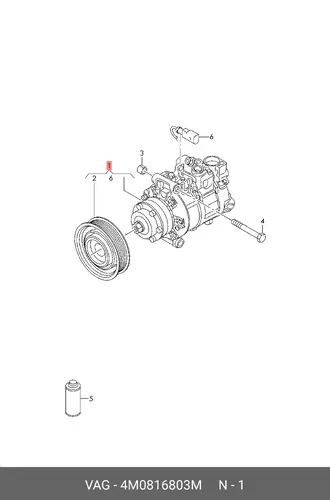COMPRESSOR 4M0816803M VAG