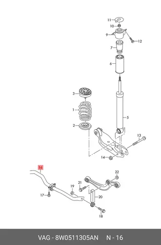 STABILIZER 8W0511305AN VAG