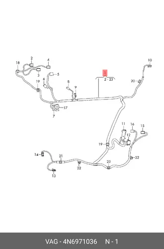 HARNESS 4N6971036 VAG