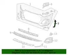 80A807277D Крепёжная планка VAG