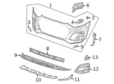 80A807277D Крепёжная планка VAG