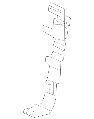 80A807277D Крепёжная планка VAG