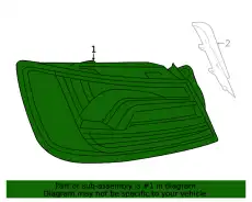Фонарь задний VAG 8Y0945208