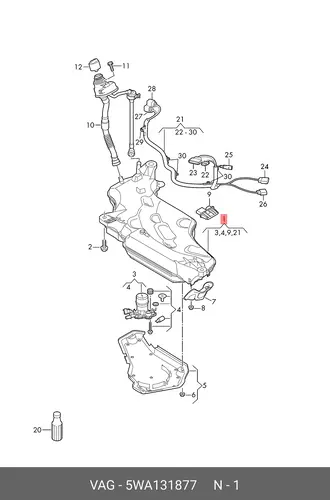 TANK 5WA131877 VAG
