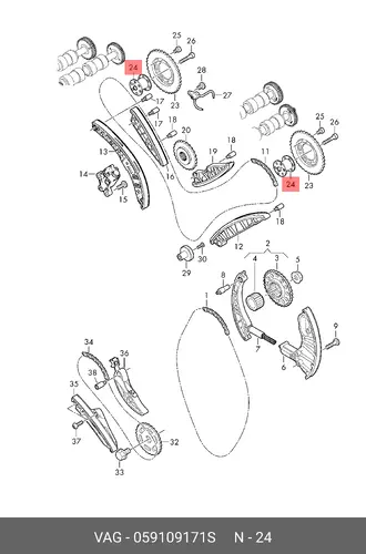 059109171S WHEEL VAG