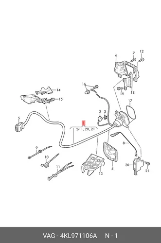 WIRING SET 4KL971106A VAG