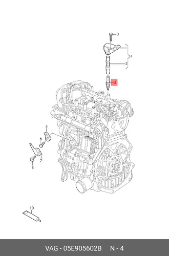 Свеча зажигания VAG 05E905602B