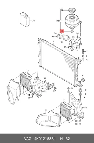 MOUNTING 4K0121585J VAG