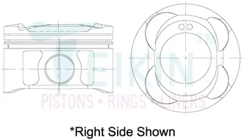 PISTON ASSY 46350STD TEIKIN