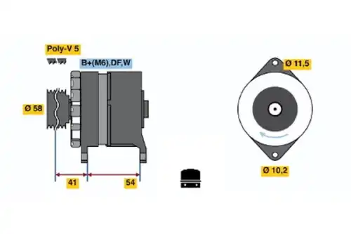 Генератор BOSCH 0 120 450 027