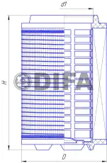 Фильтр воздушный DIFA DIFA43162