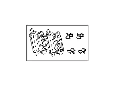 колодки дисковые торм. задн. Mits 68020256AA JEEP