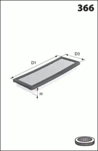 Фильтр воздушный MECAFILTER ELP9126