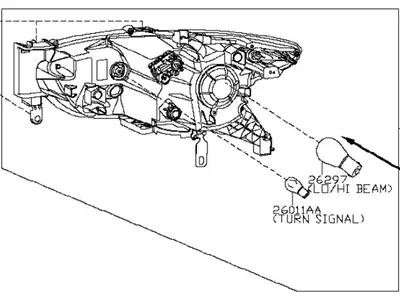 Фара NISSAN 26060-9NG3B